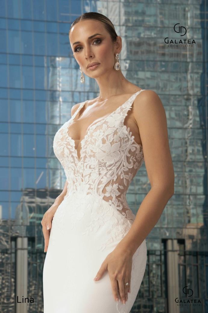 Vestido de novia con encaje